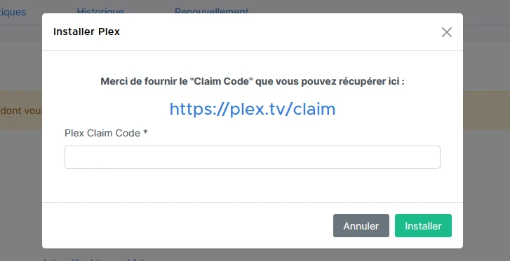 Install Plex