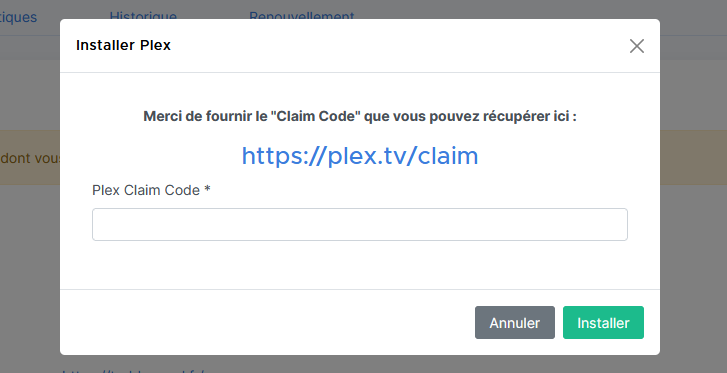 Activation plex sur la Seedbox